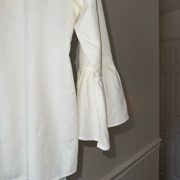 Madewell ‘Veranda Bell-Sleeve Shirt’ in Pure White - Picture 5 of 10